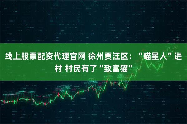 线上股票配资代理官网 徐州贾汪区：“喵星人”进村 村民有了“致富猫”